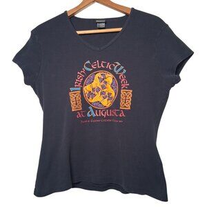 Irish Celtic Week At Augusta Shirt Women M Baby T Davis And Elkins Collge WV